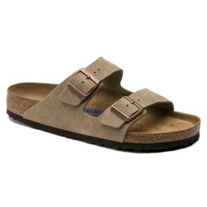 Birkenstock Arizona Narrow Soft Footbed Suede Leather Sandals