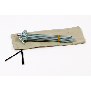 Bag of 18 Solid Steel 12in Tent Stakes by Kodiak Canvas