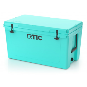 RTIC 110 QT Hard Sided Cooler, Seafoam Green, Heavy Duty Rope Handles, T-Latch Closure