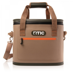 RTIC 30 Can Soft Pack Cooler, Tan Leakproof & Puncture Proof